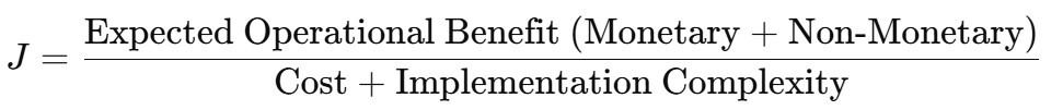 j factor formula